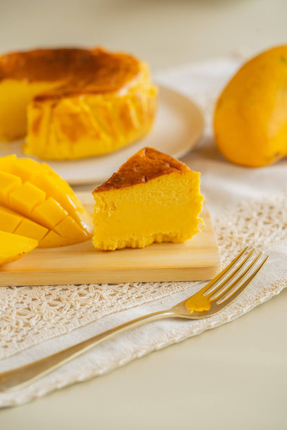 Mango Basque Cheesecake