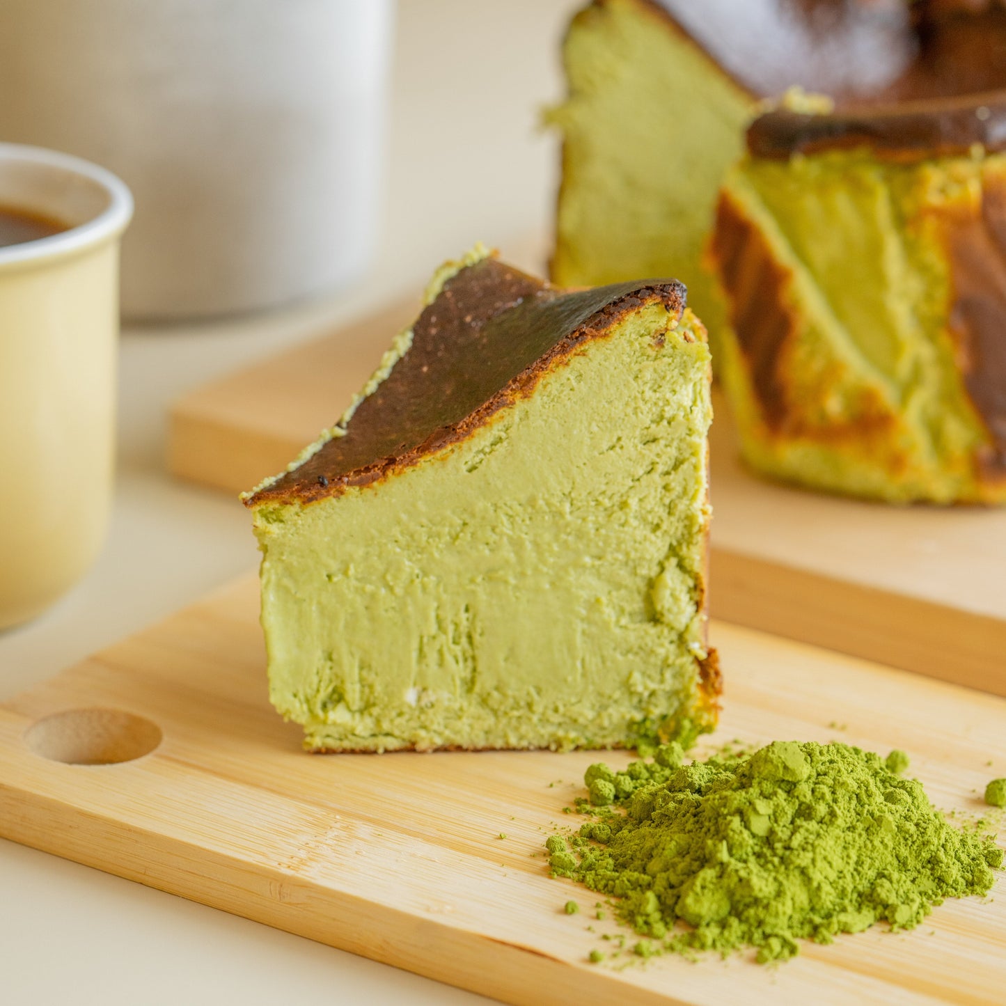 Matcha Basque Cheesecake